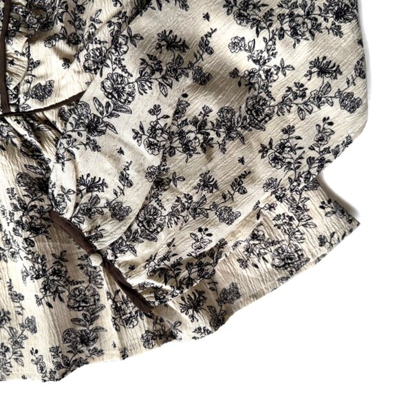 La February Toile Ruffled Babydoll Blouse - Picture 6 of 10